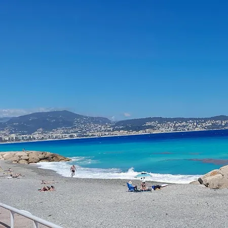 Les Palmiers Niceairport, Beach200m, 2bedrooms, Wifi Optic