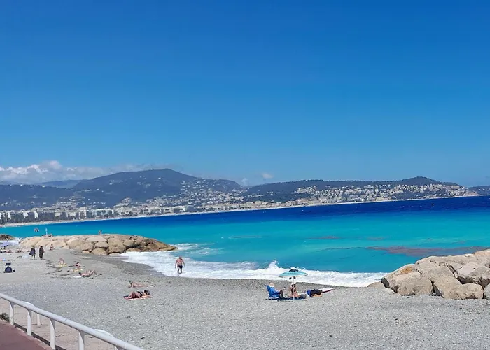 Les Palmiers Niceairport, Beach200m, 2bedrooms, Wifi Optic